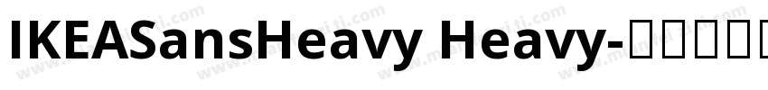 IKEASansHeavy Heavy字体转换